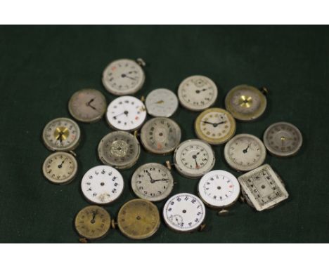 A BAG OF VINTAGE WRISTWATCH MOVEMENTS 