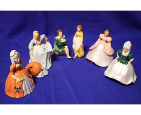 SIX BOXED WADE CINDERELLA FIGURES 