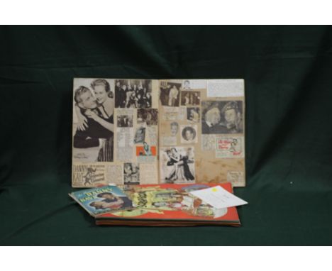 TWO VINTAGE SCRAP BOOKS AND CONTENTS 