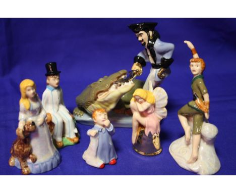 SIX BOXED WADE PETER PAN COLLECTION FIGURES
