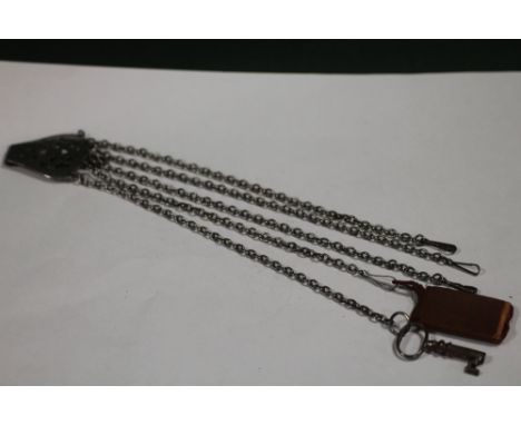 A VINTAGE STEEL&nbsp; CHATELAINE&nbsp;