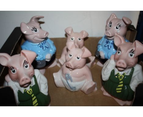 SIX WADE NATWEST PIGGY BANKS