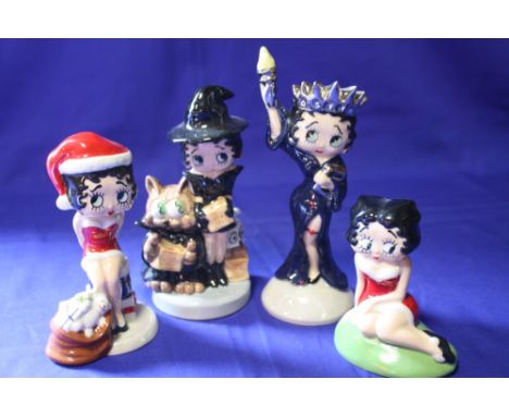 A COLLECTION OF FOUR WADE BETTY BOOP FIGURES
