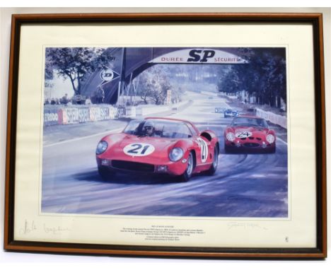 GRAHAM TURNER (BRITISH, B.1964)  '1963 Le Mans 24 Hours', the winning works entered Ferrari 250P of Ludovico Scarfiotti and L