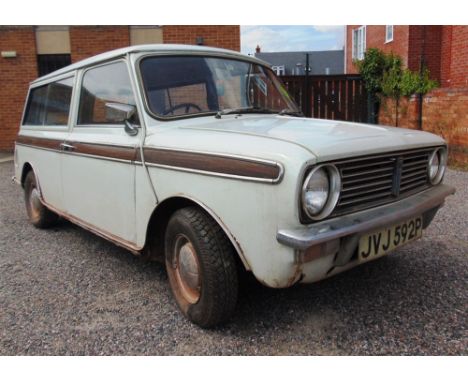 A 1975 MORRIS MINI CLUBMAN ESTATE  registration JVJ 592P, first registered 1st September 1975 (tax exempt), supplied by Henly