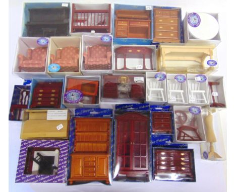 A COLLECTION OF 1/12 SCALE DOLL'S HOUSE FURNITURE  all boxed, (box).