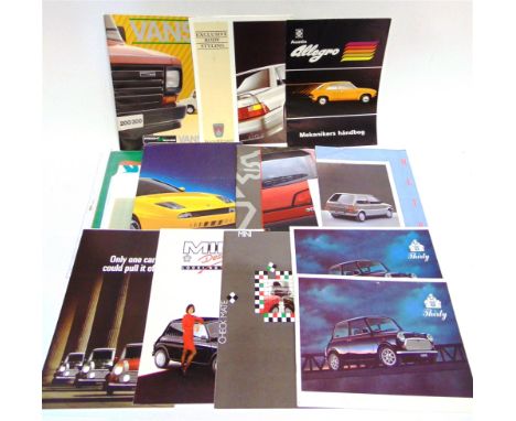 BROCHURES - ASSORTED  Approximately twenty brochures, comprising those for the Rover 2200; Triumph Toledo; Triumph 2.5 Mk II 