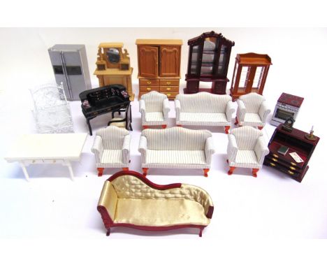 A COLLECTION OF 1/12 SCALE DOLL'S HOUSE FURNITURE  all unboxed, (box).