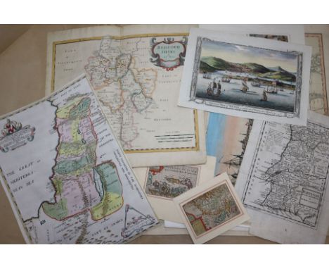 A collection of prints and maps
