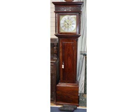 A George III eight-day longcase clock, Thompson, Chester, later rosewood case H.199cm