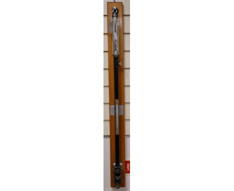 A scientific stick barometer H.98cm