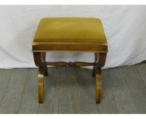 Upholstered dressing table stool