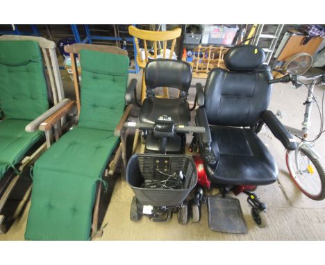 A KForU mobility scooter, key with auctioneer, together with a battery charger