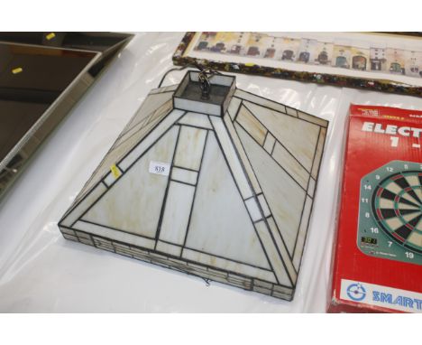 A Tiffany style ceiling light 