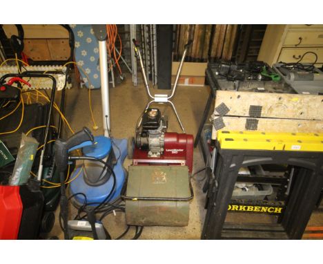 A Lawnmaster 350 vintage mower with Honda petrol engine
