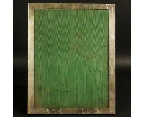 Large Sterling Silver Picture Frame. Signed Web Sterling. Light scratches and dings.  Measures 14" x 11". Shipping $100-$200)