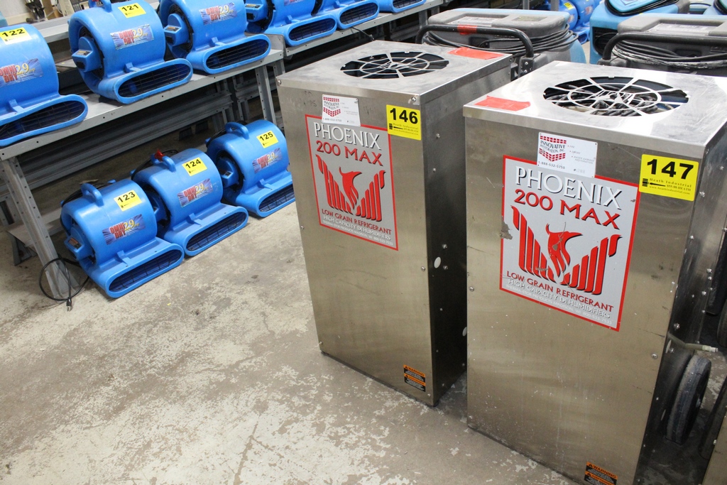 PHOENIX MODEL 200 MAX, LGR HIGH CAPACITY DEHUMIDIFIER