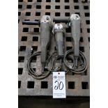 (3) PORTER CABLE 4-1/2" ANGLE GRINDERS