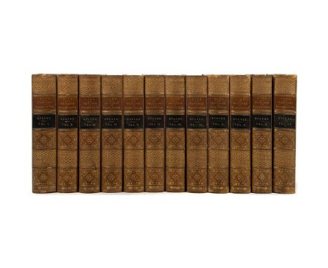 Twelve volumes. Pub. Little, Brown &amp; Co. Boston. 1855. Containing his addressis, correspondance and other papers. Conditi