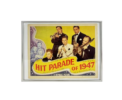 Vintage Framed Movie Poster - Hit Parade of 1947. Dimensions (H x W x D): 31 x 41 x 2 cm. Condition: Good. Location: The Neth