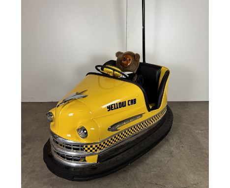 Restored Original 1947 Lusse Auto Skooter Yellow Cab Bumper Car. Comes without the motor. Location: The Netherlands.