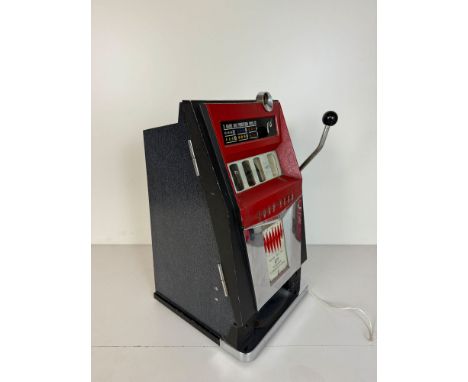 1960s USA Sega "Lord Sega" Slot Machine. Good visual condition, working condition untested. Comes with a key. Dimensions (H x