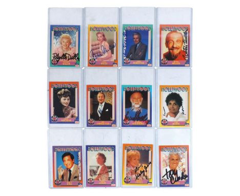 Autographs, Hollywood trading cards (13), 1991 Starline trading cards, including an unsigned Michael Jackson sealed &amp; gra