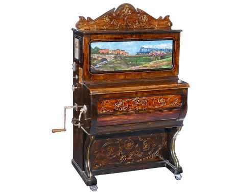 French barrel piano branded "Baby Piano" ca. 1920. Made by the French piano makers Jules Piano, Nice. Very good playing condi