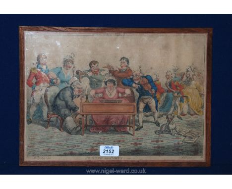 A caricature Print 'Playing in Parts' by James Gillray, London, published by H. Humphrey, no. 27 St. James Street, May 15th 1