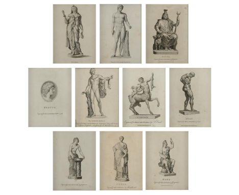 A SET OF 10 ENGRAVINGS FROM 'BELL'S NEW PANTHEON'LATE 18TH CENTURY, AFTER JOHN BELLDepicting various Gods and heroes of antiq