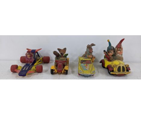 Four Corgi toys to include Noddy car, Basil Brush car, a Dick Dastardly race and the Magic Roundabout car (Citroen DS)Locatio