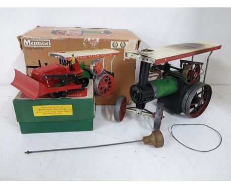 A boxed Mamod Steam Tractor (completeness not guaranteed) and a boxed Dinky Supertoys Blaw Knox Bulldozer no: 561Location:If 