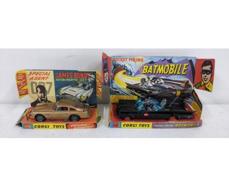 A Corgi Toys 007 James Bond Aston Martin DBS and a Corgi Toys BatmobileLocation:If there is no condition report, please reque