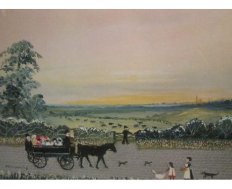 Helen Bradley, MBE (1900-1979) - Summer, signed lower right "Helen Bradley", print, published by Helen Bradley Prints Ltd., E