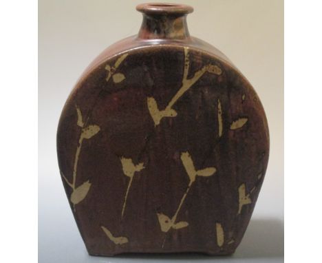 A studio pottery bottle vase by Phil Rogers  