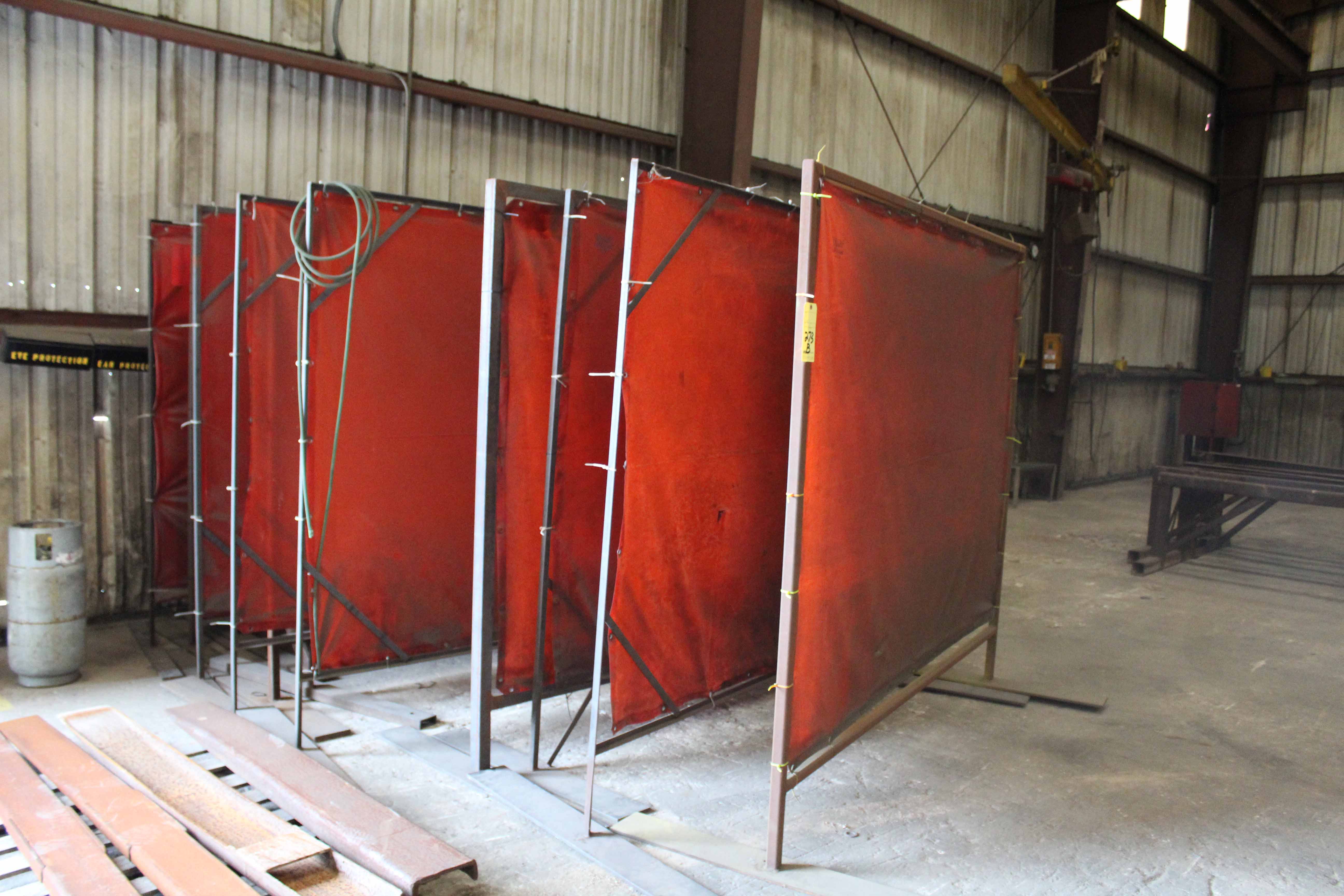 LOT OF WELDING CURTAINS