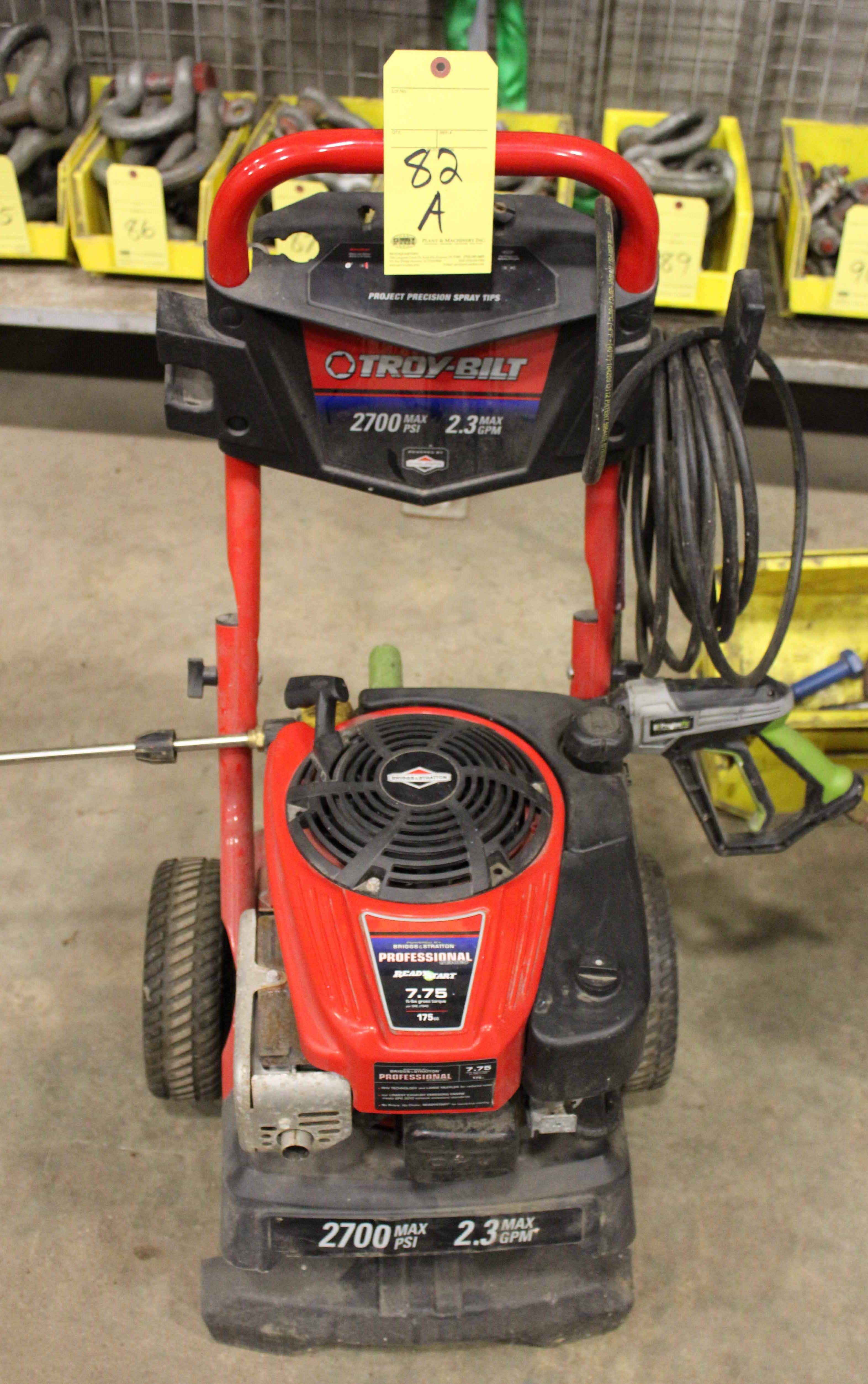 Troy Bilt Pressure Washer 2700 Psi 2.3 Gpm Manual