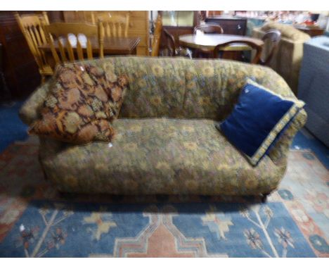 A Victorian Tapestry Upholstered Chesterfield Style Settee, For Re-upholstery and Restoration