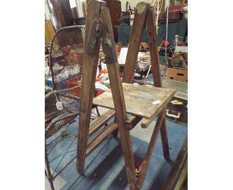 A Vintage Three Step Step Ladder 