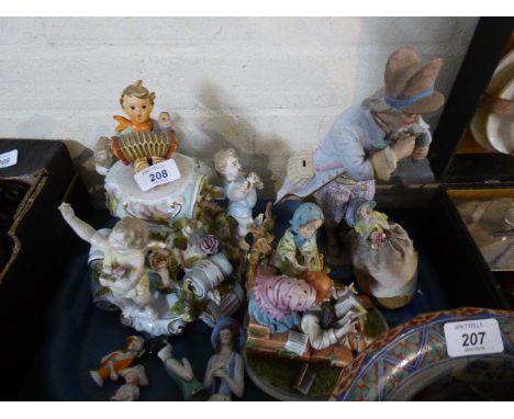 A Collection of Ceramic Figural Animal Ornaments etc 