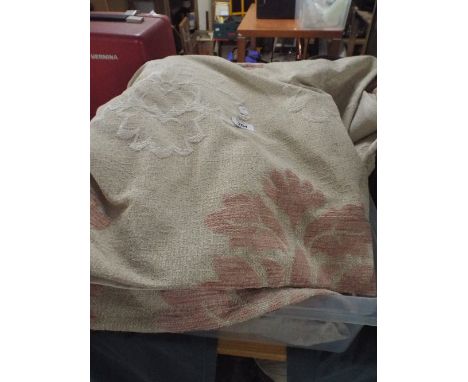 A Pair of Heavy Curtains, 100" wide x 82" drop
