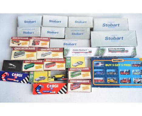 Collection of diecast vehicle models, mostly 1/76 scale to include Atlas Editions Eddie Stobart trucks and plant (mostly fact