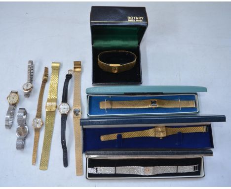 Ladies Marvin Revue hand wound wristwatch and 10 others to include Rotary, Avia, Timex, Seconda and Regency. (11) 