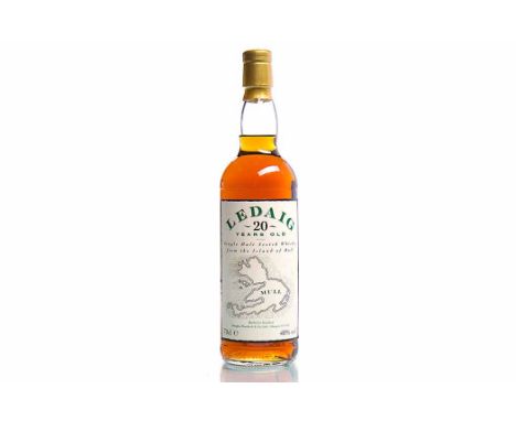 LEDAIG 20 YEARS OLD
Single Malt Scotch Whisky. Bottled in Scotland by Douglas Murdoch & Co. Ltd., Glasgow. 70cl, 40% volume. 