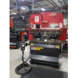 1997 AMADA RG-35S PRESS BRAKE, 35-TON X 4', UP-ACTING, NC9EX-II 3-AXIS CNC CONTROL, S/N 356872