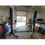 DURO 2-POST AUTOMOTIVE LIFT, MODEL TP9KAF, 9,000 LB CAPACITY, S/N 88703-20