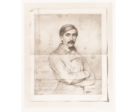 Michael Leonard (born 1933)/Sir Roy Strong, CH, 1981/signed Leonard '06 and inscribed 'Leonard Del, a sa chere amie Madame Fo