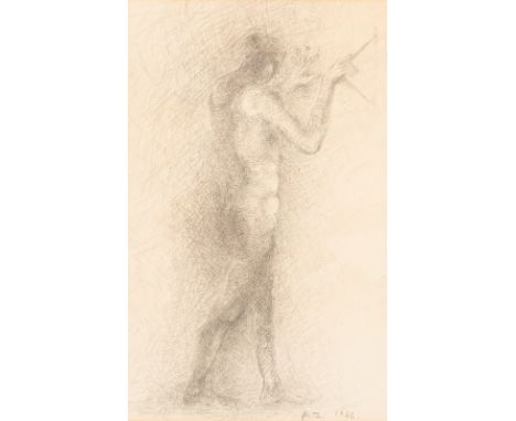 Astrid Zydower (1930-2005)/Sketch for 'Compass Man' in the Expo 1967 Exhibition, Montreal, Canada, 1967/signed with initials 