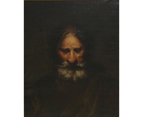 Attributed to Thomas Barker of Bath (British 1769-1847)/Portrait of an Apostle/oil on canvas, 58cm x 47cm CONDITION REPORT: D