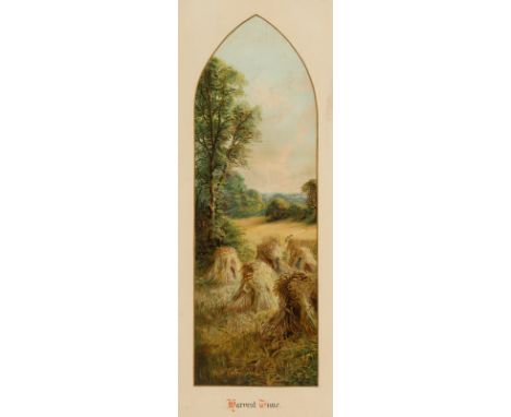 19th Century/Harvest Time/print, 52cm x 17.5cm